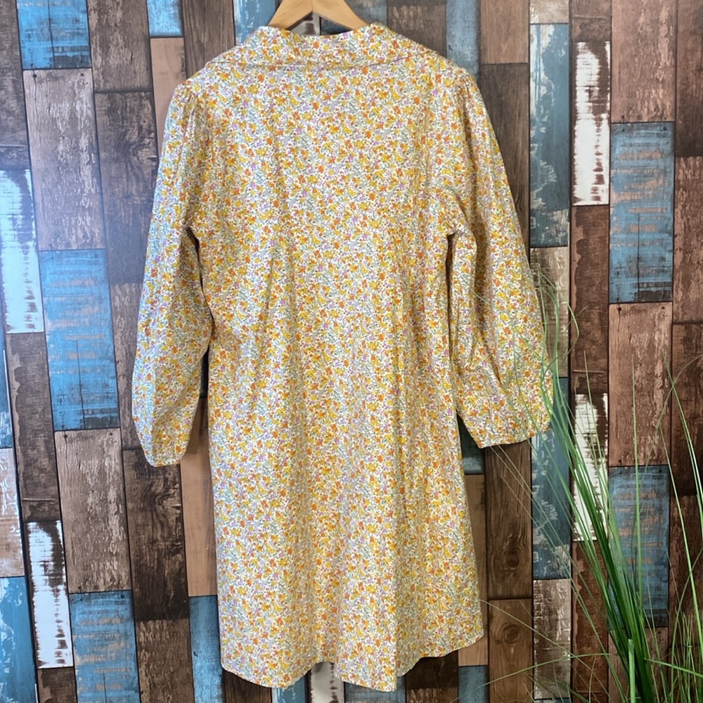 Lindsay Brooke x Roole Medium cotton button down Floral Dress - Picture 14 of 16